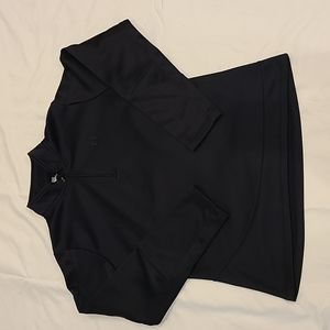 Under Armour Cold Gear Quarter Zip Sweatshirt Womens Large Black